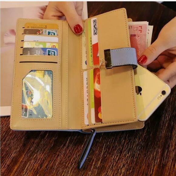 Women Leather Clutch Bifold Wallet Card Holder Purse Lady Long Handbag Best Gift - Picture 3 of 3
